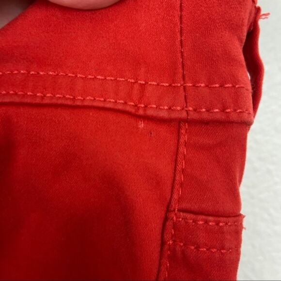 Chico’s Pants Stretch Fit Bold Color Red Orange The Girlfriend Crop Size 16 NWT - Picture 5 of 11